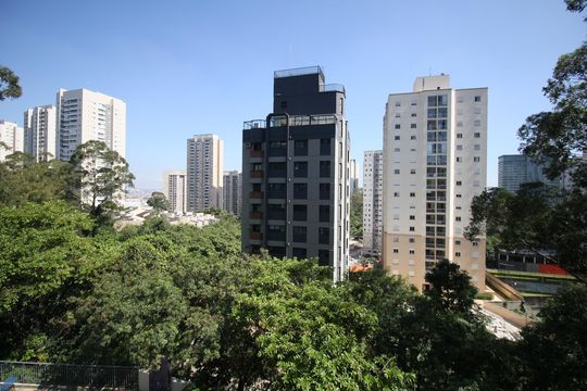 Vista da Varanda de apartamento à venda com 3 quartos, 122m² em Vila Andrade, São Paulo