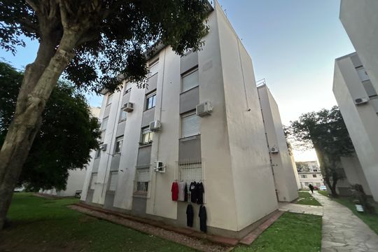 Fachada - Placa de apartamento à venda com 2 quartos, 58m² em São Miguel, São Leopoldo