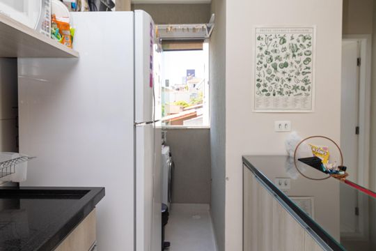 Cozinha de apartamento à venda com 1 quarto, 35m² em Vila Mazzei, São Paulo