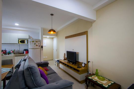 Sala de apartamento para alugar com 2 quartos, 55m² em Jardim, Santo André