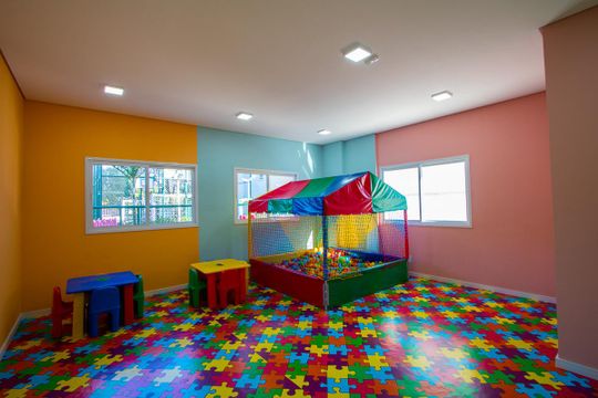 Área comum - Brinquedoteca de apartamento para alugar com 2 quartos, 55m² em Jardim, Santo André
