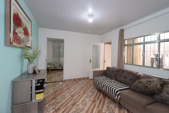 Casa 1 - Sala de casa à venda com 2 quartos, 100m² em Jardim Jamaica, Santo André