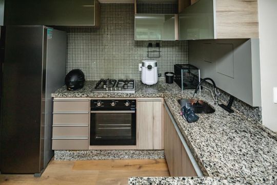 Cozinha de apartamento à venda com 3 quartos, 110m² em Pampulha, Belo Horizonte