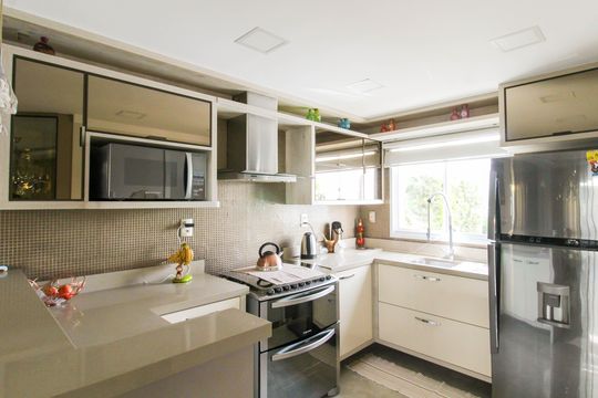 Cozinha de casa de condomínio para alugar com 3 quartos, 230m² em Estância Velha, Canoas