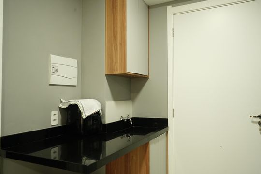 Cozinha de apartamento para alugar com 1 quarto, 27m² em Penha de França, São Paulo