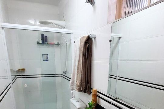 Banheiro de apartamento à venda com 3 quartos, 112m² em Santa Lúcia, Belo Horizonte