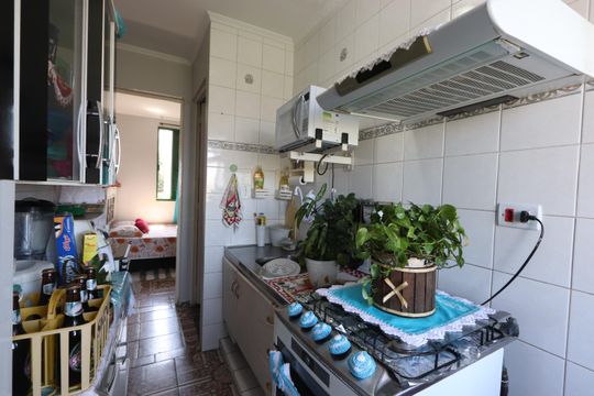 Cozinha de apartamento à venda com 2 quartos, 45m² em Jardim Santa Adelia, São Paulo