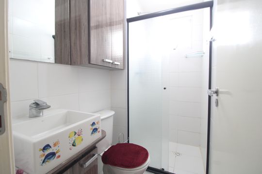 Banheiro Social de apartamento à venda com 2 quartos, 45m² em Vila Socorro, São Paulo