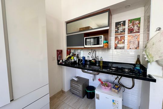 Cozinha de apartamento à venda com 1 quarto, 27m² em Centro, Rio de Janeiro
