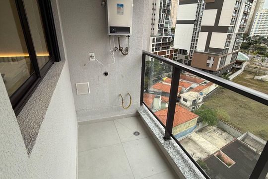 Varanda de apartamento à venda com 1 quarto, 27m² em Jardim das Acacias, São Paulo