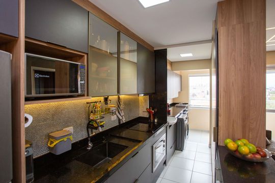 Cozinha de apartamento à venda com 2 quartos, 46m² em Centro, Diadema