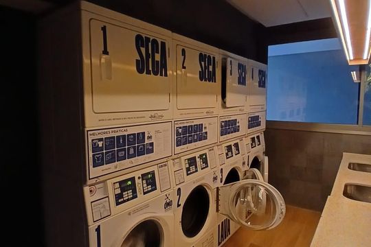 Área comum de kitnet/studio à venda com 1 quarto, 24m² em Santo Amaro, São Paulo