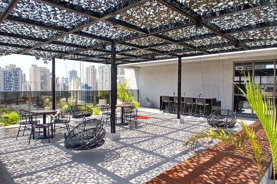 Área comum de kitnet/studio à venda com 1 quarto, 24m² em Santo Amaro, São Paulo