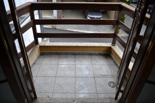 Varanda Quarto 2 de casa de condomínio à venda com 3 quartos, 105m² em Parque Erasmo Assunção, Santo André