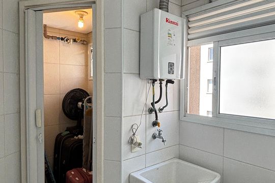 Área de Serviço de apartamento à venda com 2 quartos, 97m² em Vila Bastos, Santo André