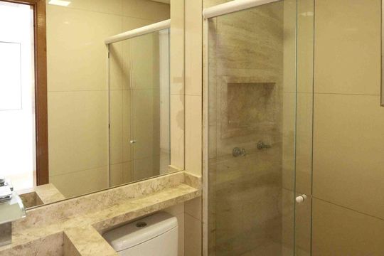 Banheiro da Suíte de apartamento para alugar com 3 quartos, 64m² em Vila Prudente, São Paulo