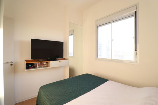Quarto de apartamento à venda com 1 quarto, 28m² em Água Branca, São Paulo