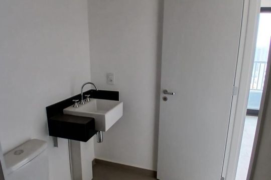 Banheiro Social de kitnet/studio à venda com 1 quarto, 22m² em Vila Olímpia, São Paulo