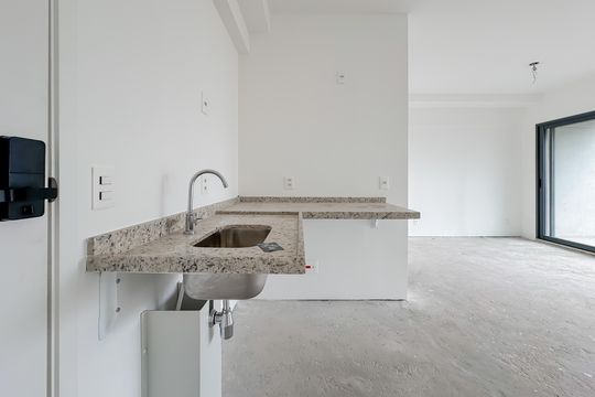 Cozinha de apartamento à venda com 1 quarto, 38m² em Paraíso, São Paulo