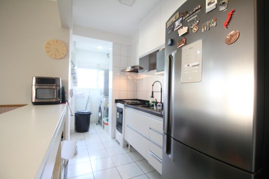 Cozinha de apartamento para alugar com 2 quartos, 69m² em Vila Andrade, São Paulo
