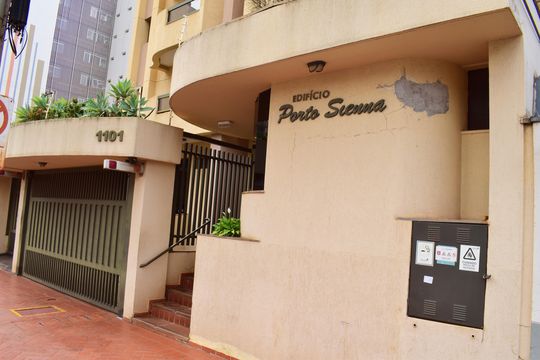 Fachada e portaria de apartamento para alugar com 1 quarto, 56m² em Centro, Ribeirão Preto