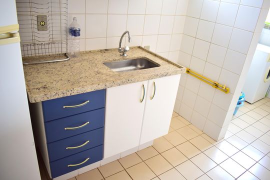 Cozinha - Armários de apartamento para alugar com 1 quarto, 56m² em Centro, Ribeirão Preto