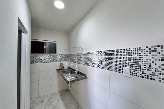 Cozinha e Área de Serviço de apartamento para alugar com 1 quarto, 80m² em Vargem Grande, Rio de Janeiro
