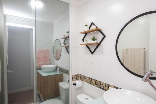 Banheiro Social de apartamento à venda com 3 quartos, 67m² em Vila Guilherme, São Paulo