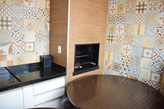 Área comum - Churrasqueira de apartamento para alugar com 2 quartos, 77m² em Jardim Nova Alianca, Ribeirão Preto