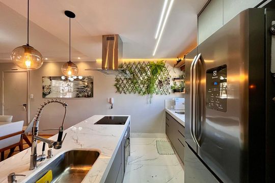 Cozinha de apartamento à venda com 3 quartos, 110m² em Vila Industrial (campinas), Campinas