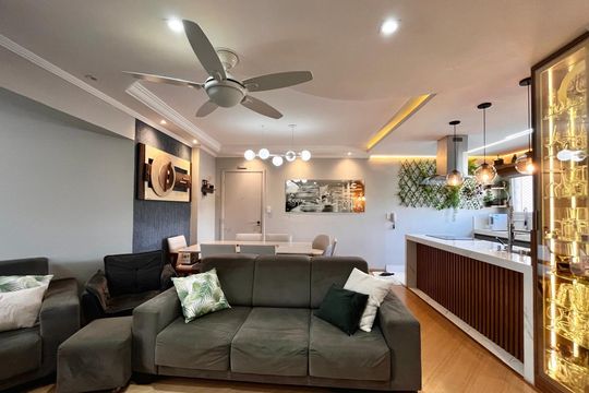 Sala de apartamento à venda com 3 quartos, 110m² em Vila Industrial (campinas), Campinas