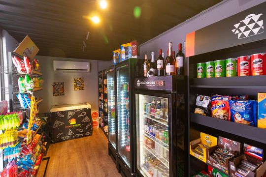 Área comum - Mini Mercado de apartamento à venda com 1 quarto, 55m² em Jardim Pauliceia, Campinas