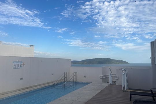 Área comum de apartamento para alugar com 1 quarto, 48m² em José Menino, Santos