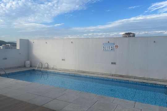 Área comum de apartamento para alugar com 1 quarto, 48m² em José Menino, Santos