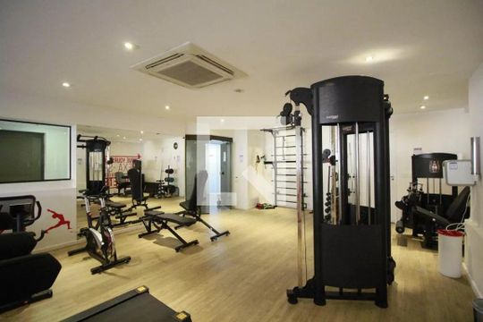 Área comum - Academia de apartamento para alugar com 1 quarto, 34m² em Itaim Bibi, São Paulo