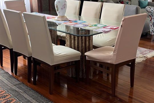 Sala de casa de condomínio à venda com 5 quartos, 530m² em Barra da Tijuca, Rio de Janeiro