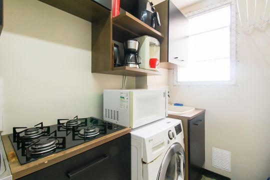 Cozinha de apartamento à venda com 2 quartos, 51m² em Estância Velha, Canoas