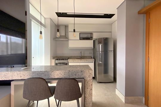 Cozinha de apartamento para alugar com 1 quarto, 70m² em Gutierrez, Belo Horizonte