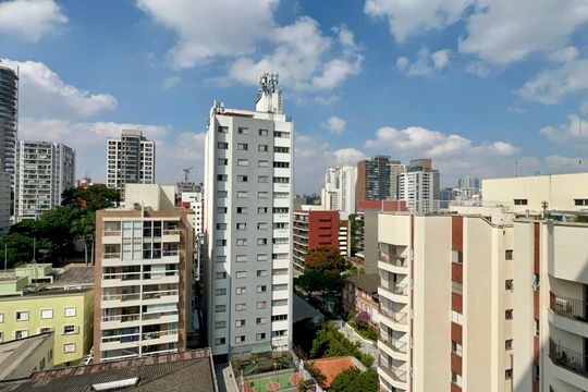 Vista da Varanda de kitnet/studio para alugar com 1 quarto, 31m² em Cerqueira César, São Paulo