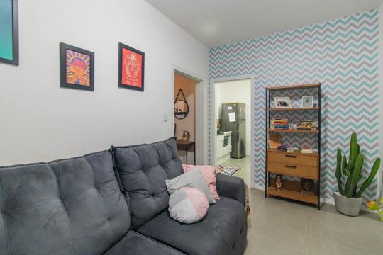 Sala de apartamento à venda com 2 quartos, 64m² em Cidade Baixa, Porto Alegre