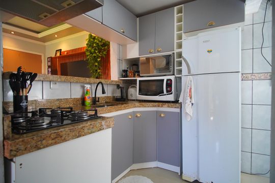 Cozinha de apartamento à venda com 2 quartos, 50m² em Rio dos Sinos, São Leopoldo