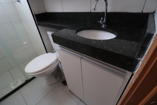 Banheiro Social de apartamento para alugar com 2 quartos, 47m² em Grand Ville, Uberlândia