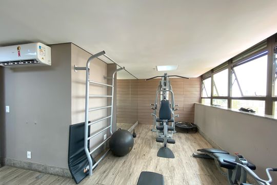 Área comum - Academia de kitnet/studio à venda com 2 quartos, 62m² em Luxemburgo, Belo Horizonte
