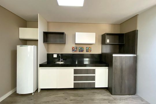Cozinha de apartamento à venda com 1 quarto, 63m² em Luxemburgo, Belo Horizonte