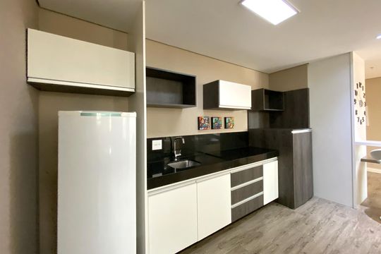 Cozinha de apartamento à venda com 1 quarto, 63m² em Luxemburgo, Belo Horizonte
