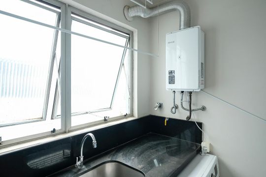 Área de serviço de apartamento à venda com 3 quartos, 86m² em Santa Paula, São Caetano do Sul