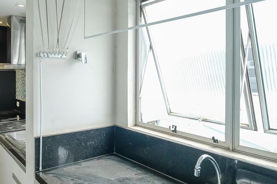 Área de serviço de apartamento à venda com 3 quartos, 86m² em Santa Paula, São Caetano do Sul