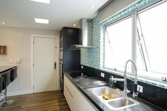 Cozinha de apartamento à venda com 3 quartos, 86m² em Santa Paula, São Caetano do Sul