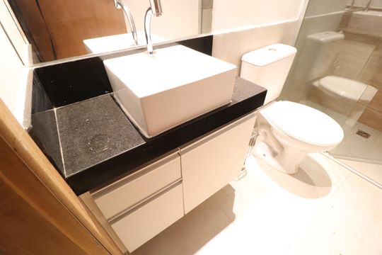 Banheiro Social de casa para alugar com 3 quartos, 163m² em Santa Mônica, Uberlândia