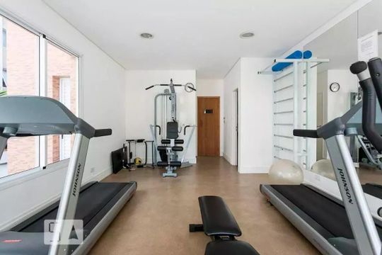 Área comum - Academia de apartamento para alugar com 2 quartos, 123m² em Itaim Bibi, São Paulo